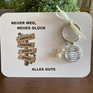 Geschenkset Abschied Kollegin silber – Bild 3