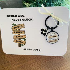 Geschenkset Abschied Kollegin schwarz – Bild 3