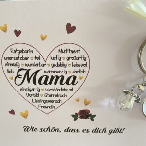 MUTTERTAG Geschenkset rot - Karte - Engel – Bild 5