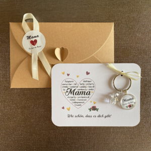 MUTTERTAG Geschenkset rot - Karte - Engel – Bild 3