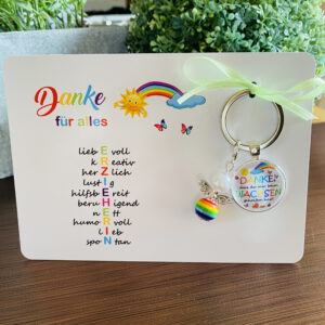 DANKE, dass du mir.. Geschenkset - Karte Erzieherin – Bild 3