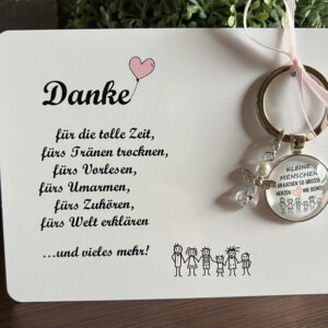 KLEINE MENSCHEN Geschenkset rosa - Karte – Bild 3