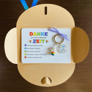 DANKE, für die kunterbunte Zeit .. Geschenkset - Karte – Bild 4