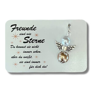 Kärtchen mit Schutzengel Freunde sind wie Sterne