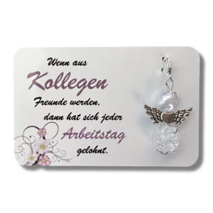 Kärtchen mit Schutzengel Wenn aus Kollegen Freunde werden