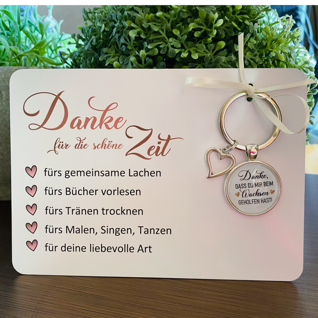 Danke für die schöne Zeit Geschenkset Karte MiniGeschenke.de
