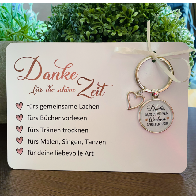 Danke für die schöne Zeit Geschenkset Karte MiniGeschenke.de