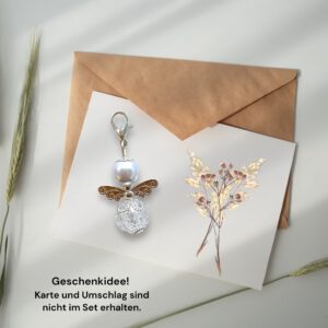 Perlenengel weiß  Schutzengel – Bild 3