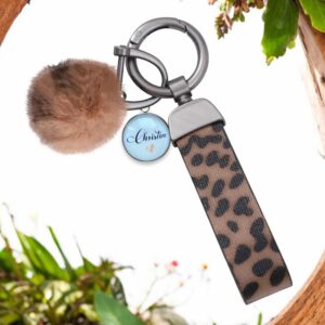 Schlüsselanhänger Leoprint, Schlüsselband Leo personalisiert – Bild 5