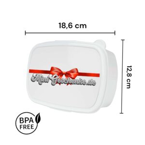Personalisierte Trinkflasche Kinder Edelstahl mit Prinzessin - Trinkflasche + Brotdose mit Namen und Motiv als Set – Bild 4
