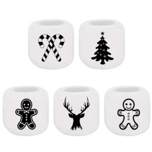 Rub-Ons-Sticker, Weihnachten, DIN A4, Motive 4cm hoch, Lebkuchenmann, Zuckerstange, randlose Rubons Sticker, Tischdeko – Bild 3