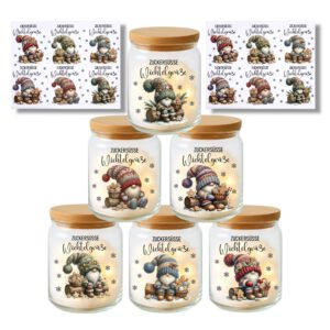 Rub-Ons-Sticker, Zuckersüße Wichtelgrüße, DIN A4, Wichtel, Weihnachten, randlose Rubons Sticker – Bild 1