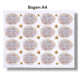 Rub-Ons-Sticker, Liebes Christkind , DIN A4, randlose Rubons – Bild 3