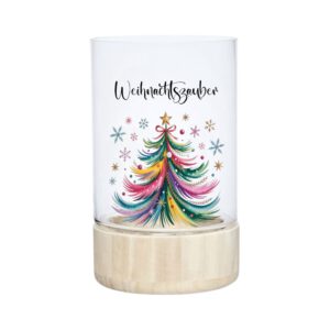 Rub-Ons-Sticker, bunte Tannenbäume, DIN A4, Sprüche, Weihnachten, randlose Rubons – Bild 2