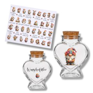 Rub-Ons-Sticker, #227 Oster-Wichtel bunt, kleine Motive, Frohe Ostern, DIN A4, randlose Rubons