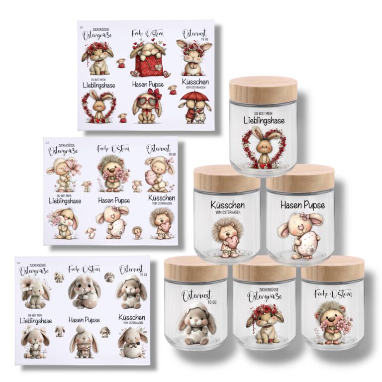 Rub-Ons-Sticker, Best of Ostern, DIN A4, randlose Rubon