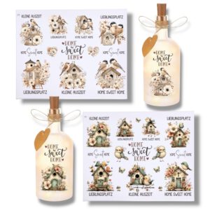 Rub Ons Sticker, Home Sweet Home, DIN A4, Sprüche, randlose Rubons – Bild 1