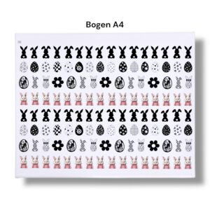 Rub Ons Sticker, Ostern, DIN A4, Mini-Motive max. Höhe 2cm, randlose Rubons Sticker – Bild 3