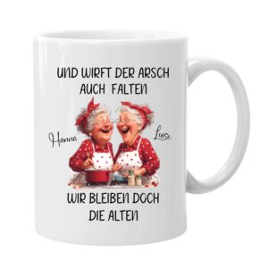 Tasse personalisiert mit Namen - Geschenkidee beste Freundin - Lustige Tasse personalisiert