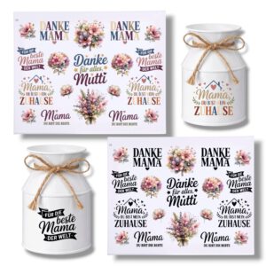 Rub Ons Sticker, Muttertag, Mama, DIN A4 – Bild 1
