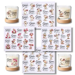 Rub Ons Sticker, Gans + Sprüche, DIN A4, randlose Rubon Sticker – Bild 1