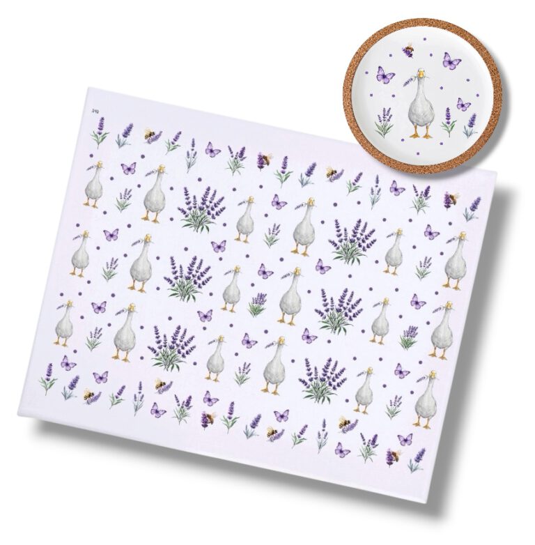 Rub On LAVENDEL (343), DIN A4, Blumen, bunt/farbig, Rub Ons Lavendel, Rub Ons Untersetzer