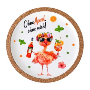 Rub On Aperol, Lillet, DIN A4, bunt/farbig, Flamingo, Rub Ons Untersetzer – Bild 2