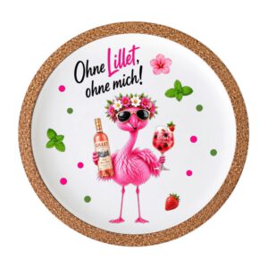 Rub On Aperol, Lillet, DIN A4, bunt/farbig, Flamingo, Rub Ons Untersetzer – Bild 3