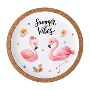 Rub On FLAMINGO (344), DIN A4, Blumen, bunt/farbig, Sommer, Rub Ons Untersetzer – Bild 2