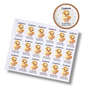 Rub On EIERLIKÖRCHEN (347), DIN A4, Küken, bunt/farbig, Rub Ons Untersetzer – Bild 1