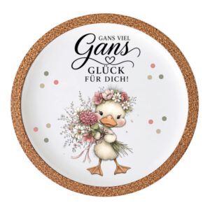 Rub On Gänse, DIN A4, bunt/farbig, Sprüche Gans, Rub Ons Untersetzer – Bild 2
