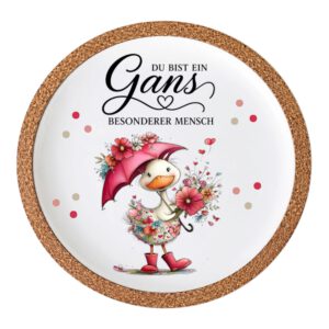 Rub On Gänse, DIN A4, bunt/farbig, Sprüche Gans, Rub Ons Untersetzer – Bild 3