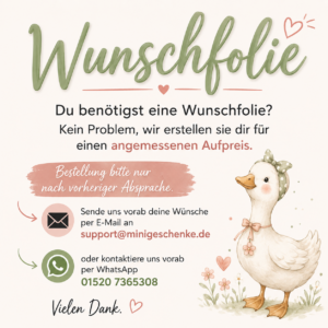 Rub On WUNSCHFOLIE, DIN A4, Rub-On-Sticker – Bild 1