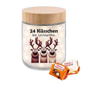 Rub-on-Sticker, 24 Küsschen bis Weihnachten, kleine Motive, DIN A4 – Bild 2