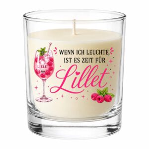 Rub On (379), Wenn ich leuchte, DIN A4, Aperol, Lillet, Sekt, Kerze – Bild 2
