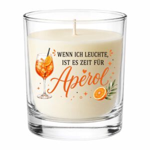 Rub On (379), Wenn ich leuchte, DIN A4, Aperol, Lillet, Sekt, Kerze – Bild 4