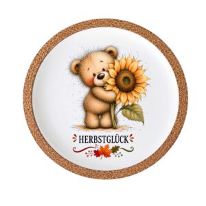 Rub On(387)Teddy, DIN A4, bunt/farbig, Herbst, Rub Ons Untersetzer – Bild 2