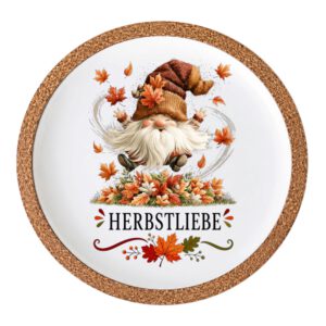 Rub On Wichtel Herbst, DIN A4, bunt/farbig, Rub Ons Untersetzer – Bild 2