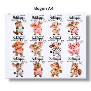 Rub On, Damit der Schlüppi ...., DIN A4, bunt/farbig, Rub Ons – Bild 3