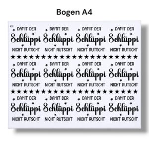 Rub On (408), Damit der Schlüppi - Text, DIN A4, Rubons – Bild 3