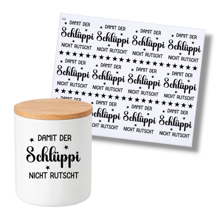 Rub On (408), Damit der Schlüppi - Text, DIN A4, Rubons