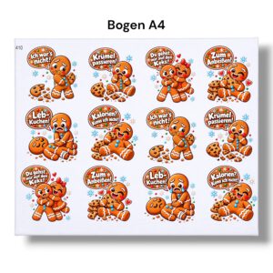 Rub On (409), LEB-Kuchen, DIN A4, Rubons – Bild 3